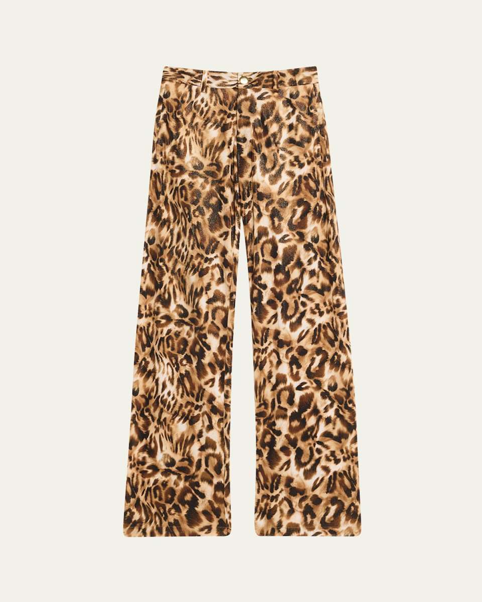 Leopard One-Seam Trousers